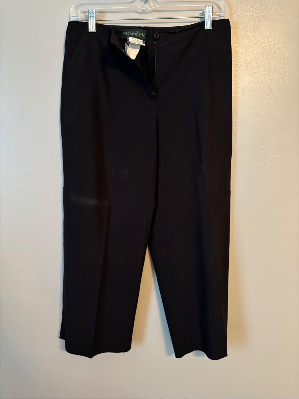 Harve Benard Black Women's Tailored Straight Leg Pants
